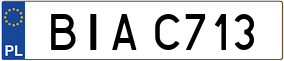 Truck License Plate